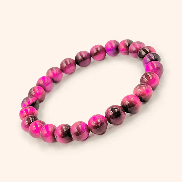PINK TIGER EYE BRACELET