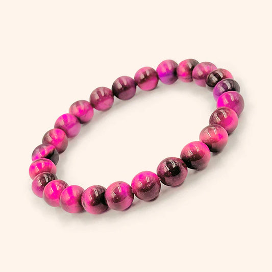 PINK TIGER EYE BRACELET