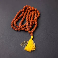 Brown Rudraksha Mala - 108+1 Beads
